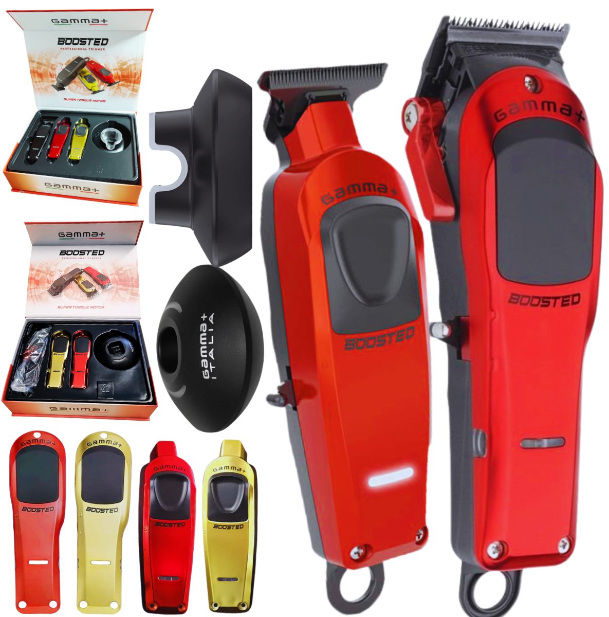 Gamma+ Boosted バリカン 3色カバー付 Comprar Combo Gamma+ Boosted Super Torque Com Máquina De Corte E