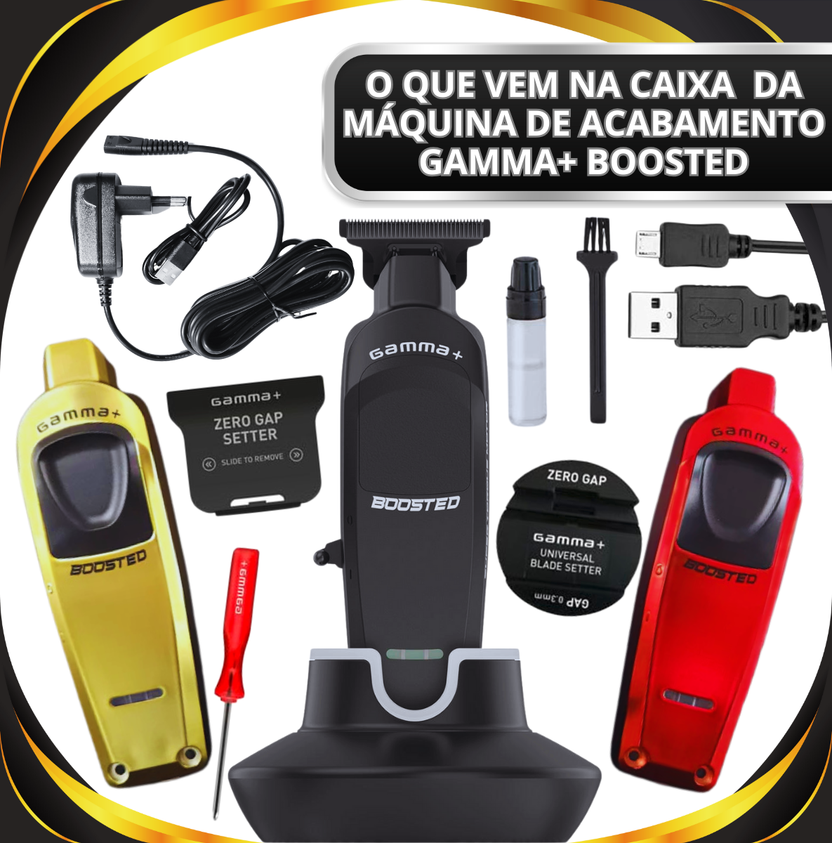 Comprar Combo Gamma+ Boosted Super Torque Com Máquina De Corte E