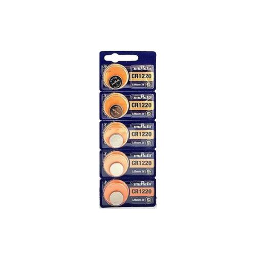 5 Stück CR1220 Lithium Batterie IEC CR1220, 3 Volt max. 38mAh, 12x2mm