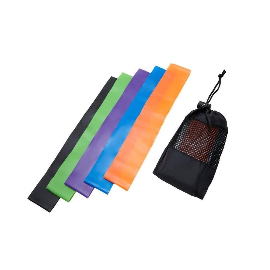 Kit 5 Faixas Elásticas Astro Mix | Mini Bands 5 Intensidades | Para Musculação E Yoga