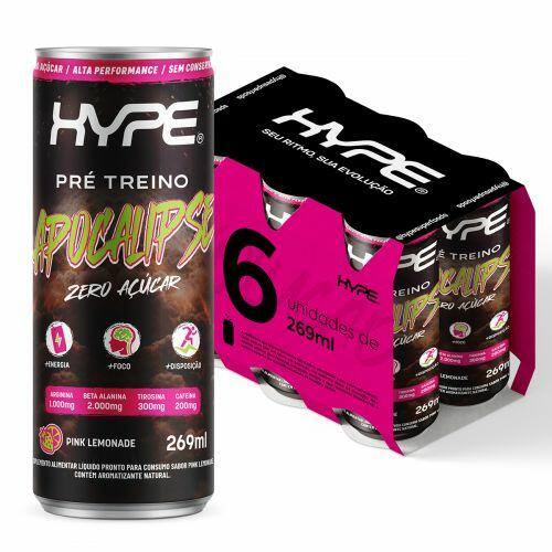 Comprar Pré Treino Apocalipse Pink Lemonade Hype 269ml - 6 Unidades