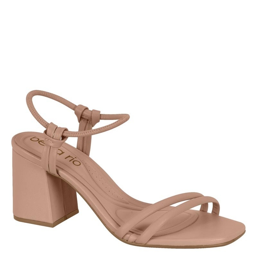 Sandalia Beira Rio Salto Grosso Baixo Sandália Feminina Beira Rio