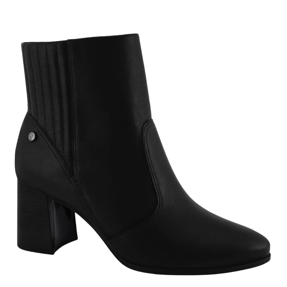 Bota Feminina Ramarim Coturno Cano Curto Bico Fino 23-95121