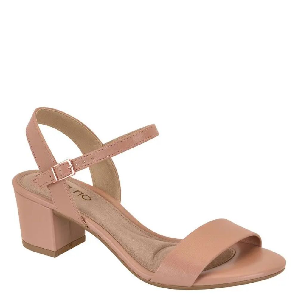 Sandália Feminina Beira Rio Salto Baixo Grosso Leve 82461176