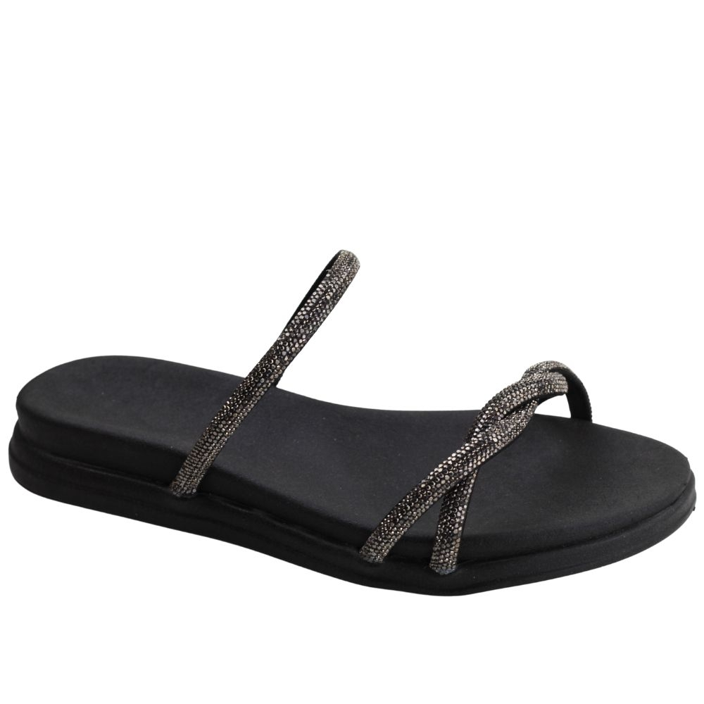 Comprar Chinelo Rasteira Feminina Slide Glitter Sarah Calçados