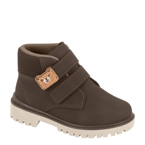Bota Coturno Infantil Masculina Botinha Klin Marrom Botinha