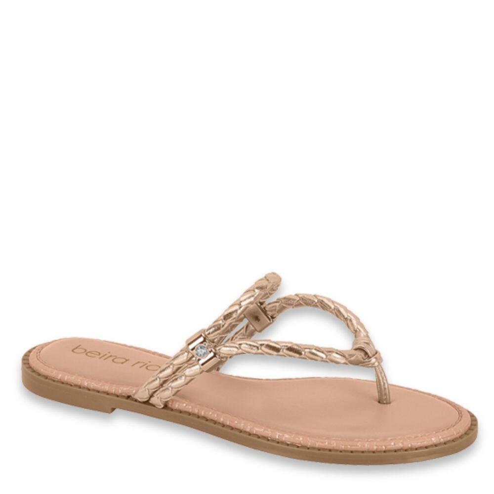 Comprar Sandália Rasteirinha Feminina Beira Rio Conforto Tiras Casual