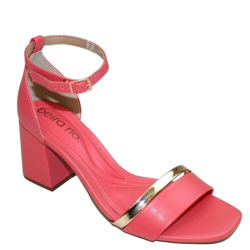 Sandália Salto Grosso Médio Feminino Beira Rio