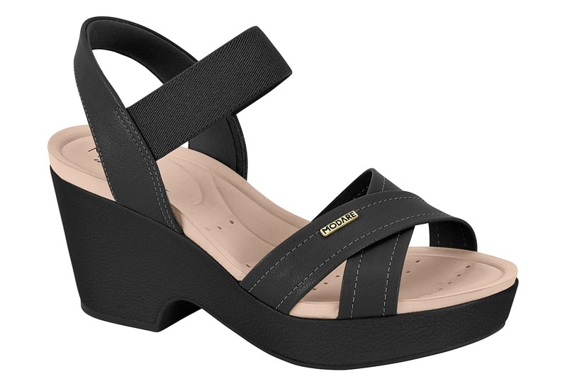Sandália Feminino Salto Alto Anabela Conforto Modare 7137117
