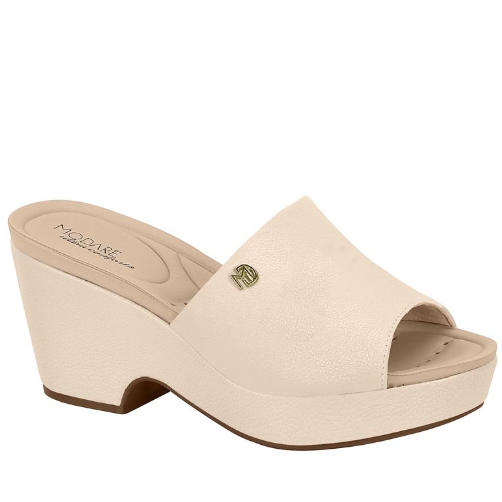 Tamanco Feminino Salto Alto Anabela Conforto Modare