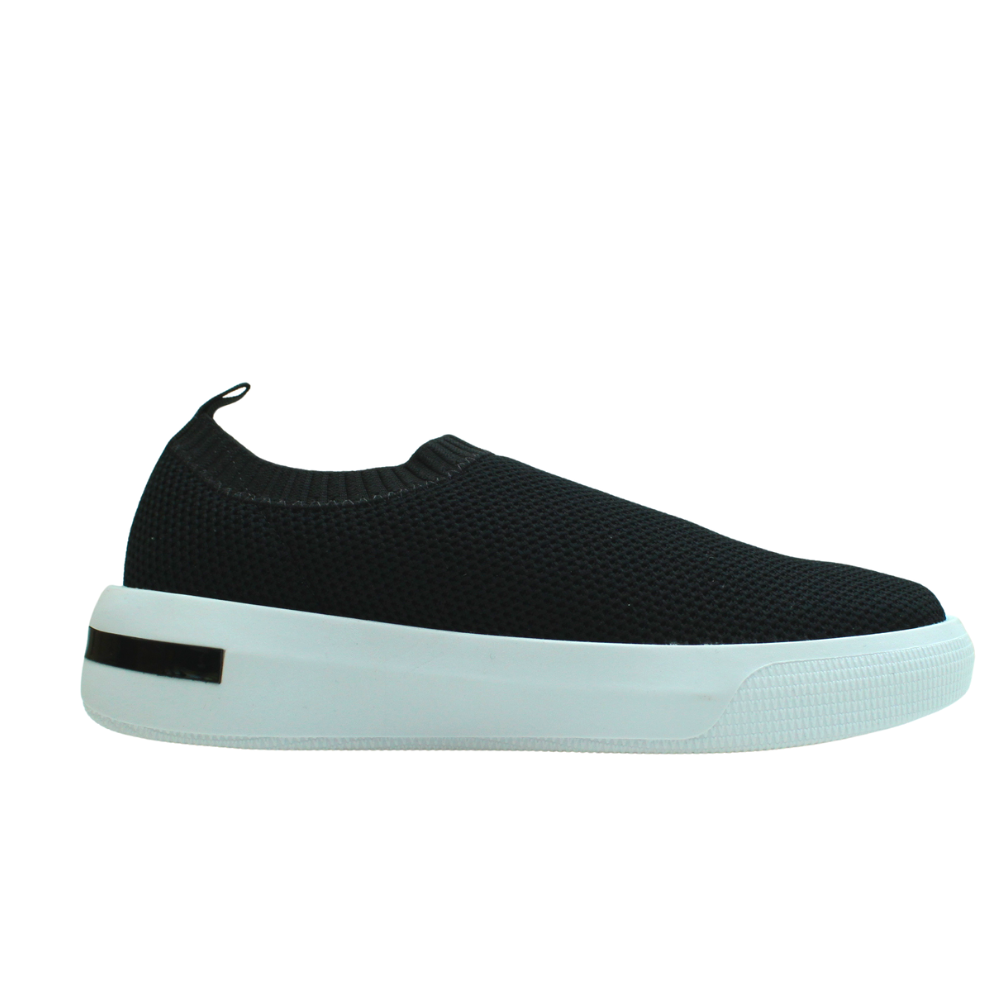 Tênis Slip Slip On Flatform Vizzano Listras Branco Tenis Vizzano