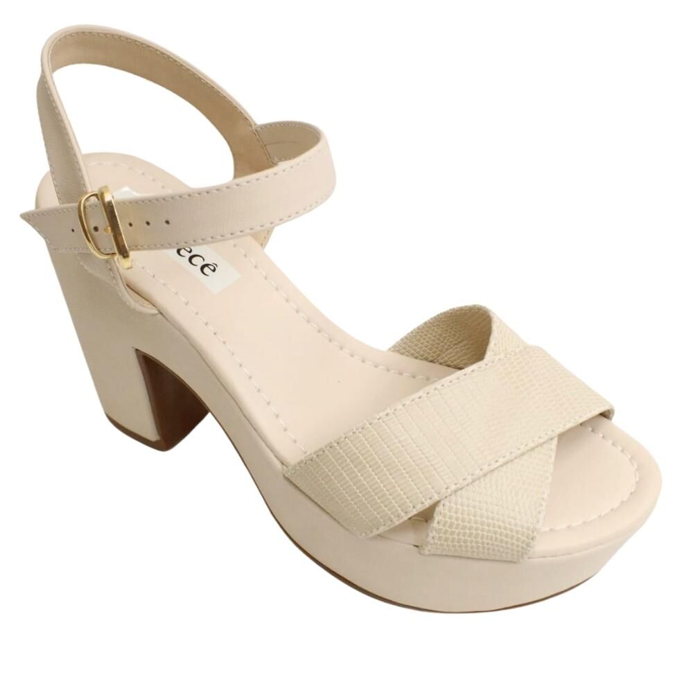 Sandália Feminina Bebecê Meia Pata Salto Grosso T5123-906