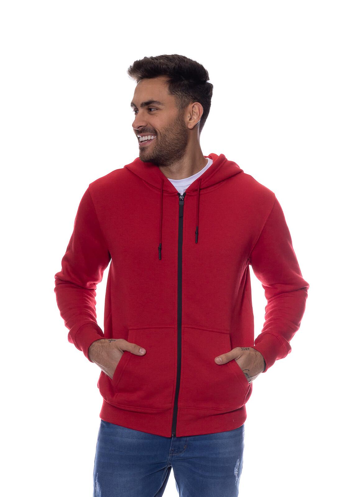 Comprar BLUSA MOLETOM MASC FLANELADO COM CAPUZ - 49068