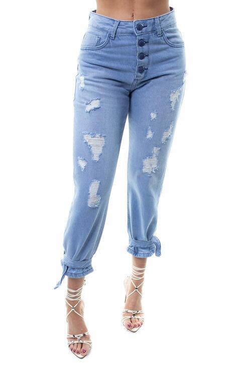 CALÇA MOM FIT FEM - 48173