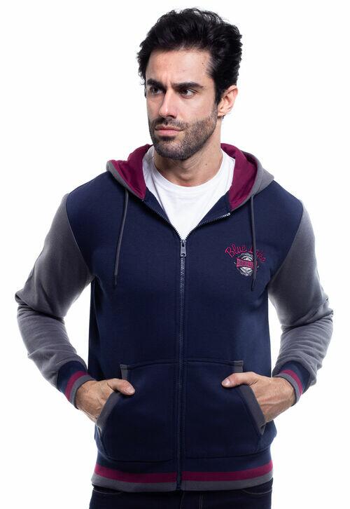BLUSA MASCULINA MOLETON COM CAPUZ - 48439