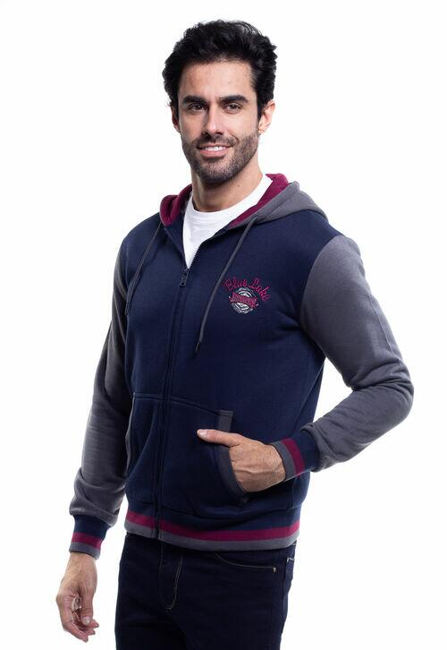 BLUSA MASCULINA MOLETON COM CAPUZ - 48439