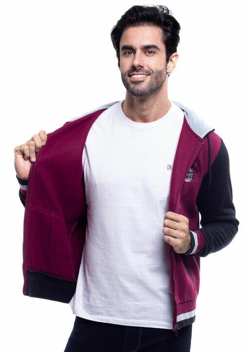 BLUSA MASCULINA MOLETON COM CAPUZ - 48439