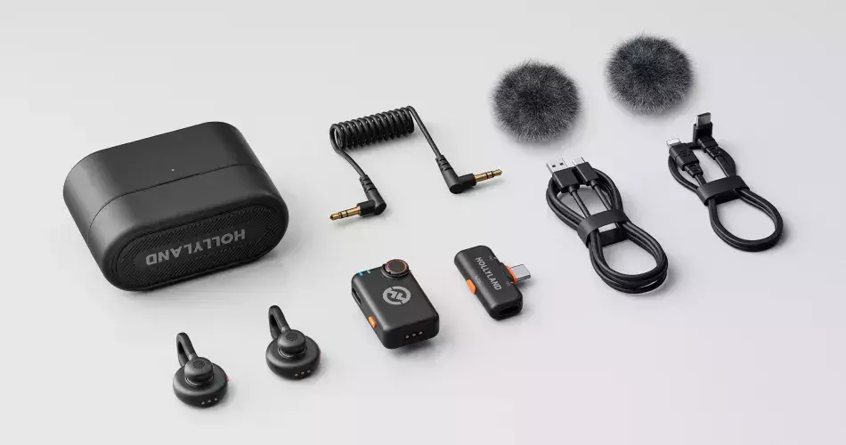 Microfone Lark M2s Combo Hollyland Lapela Duplo Sem Fio Câmera e