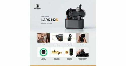 Microfone Lark M2s Combo Hollyland Lapela Duplo Sem Fio Câmera e