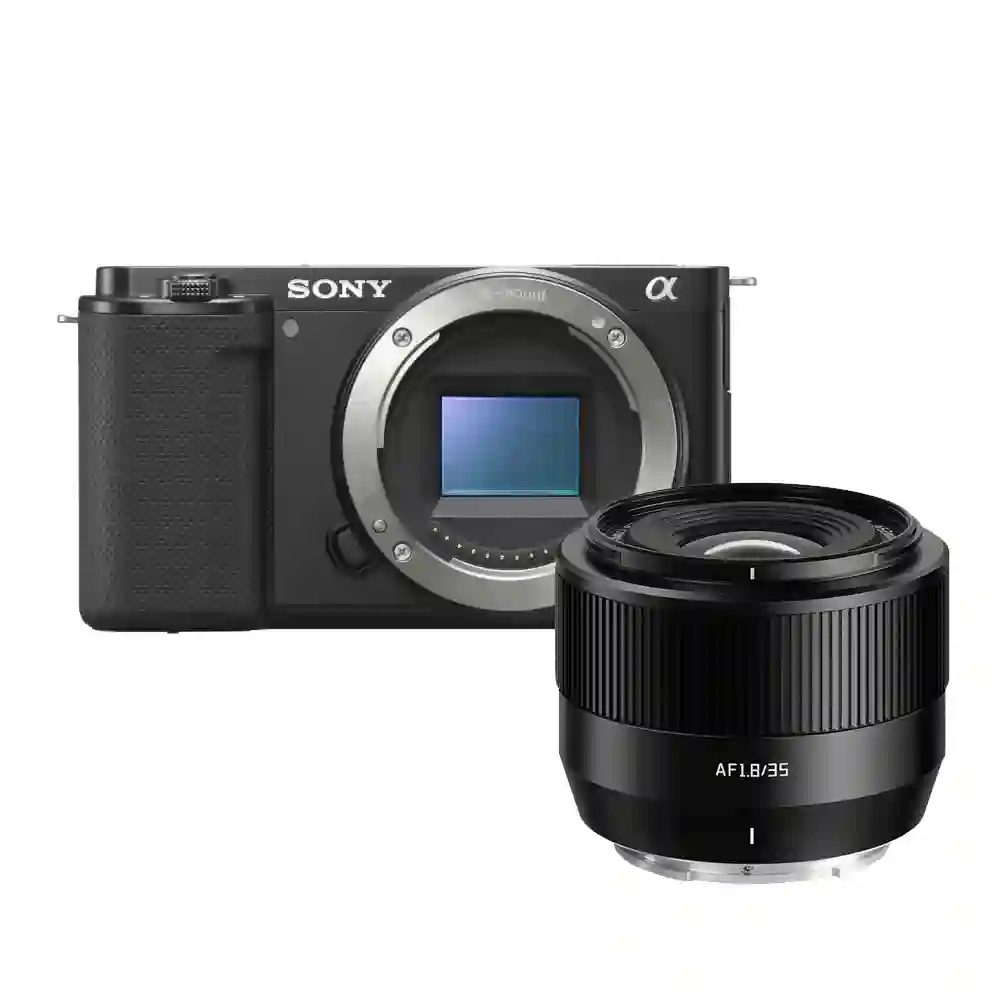 Câmera Sony Alpha ZV-E10 + Lente 27mm f/2.8 | Sony Oficial Preço e