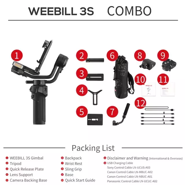 Gimbal Zhiyun Crane 4 Combo Estabilizador | ZHIYUN Oficial Preço e