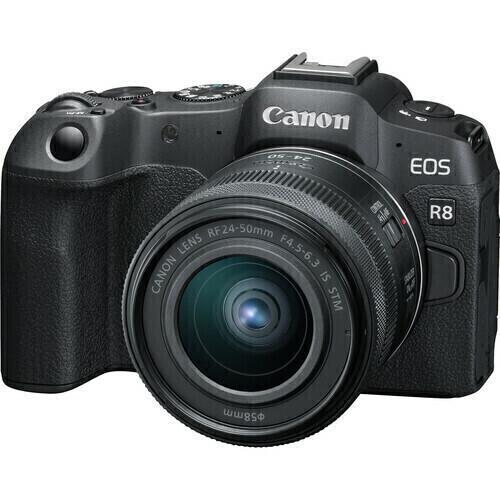 Câmera Canon EOS R8 + Lente RF 24-50mm f/4.5-6.3 IS STM Mirrorless