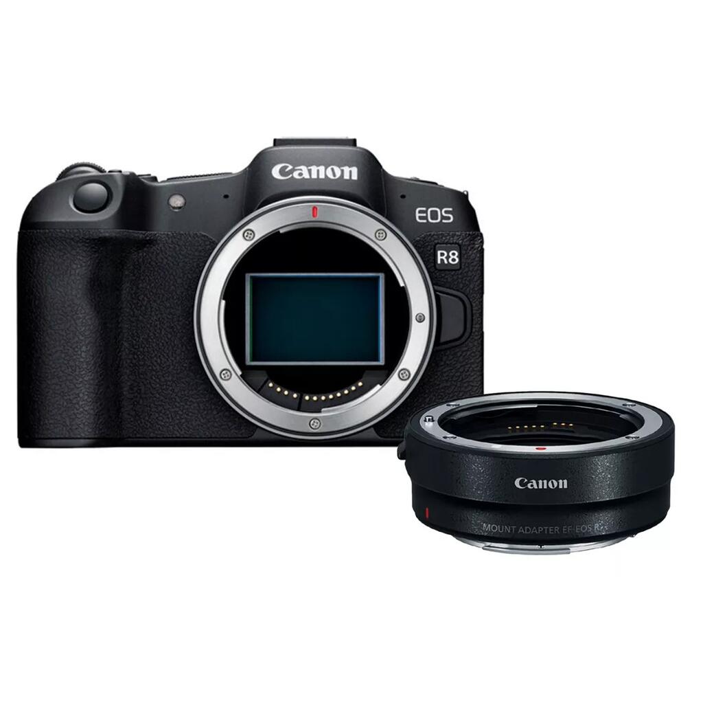 Câmera Canon EOS R8 + Adaptador de Lentes RF | Canon Oficial Preço