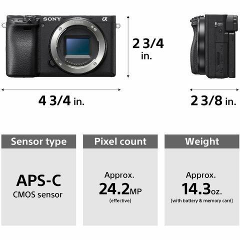 Camera Sony Alpha A6400 CORPO | Sony Oficial Preço e Ofertas - a