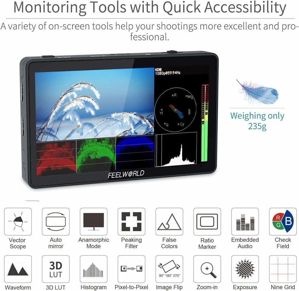 Monitor Led IPS Feelworld F6 Plus V2 6