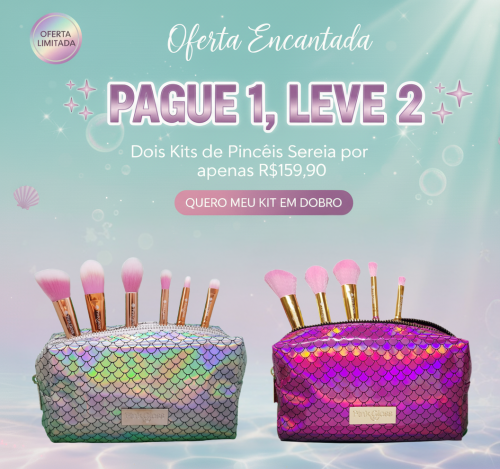 Comprar Mermaid Skin Purple - Kit de 5 Pincéis Travel Size - a