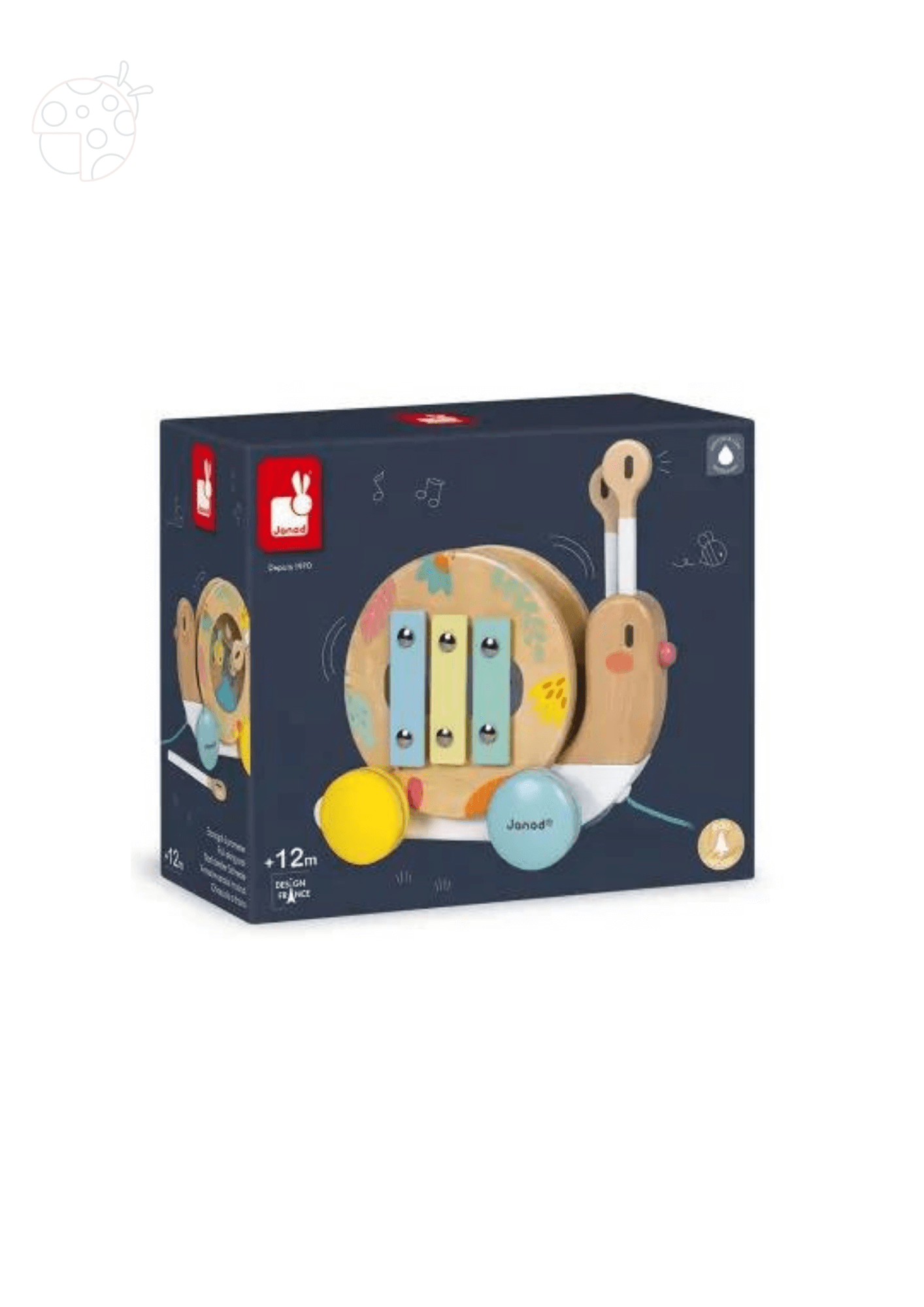 Comprar CARACOL MUSICAL MONTÁVEL PARA PASSEAR COM RODINHAS - JANOD