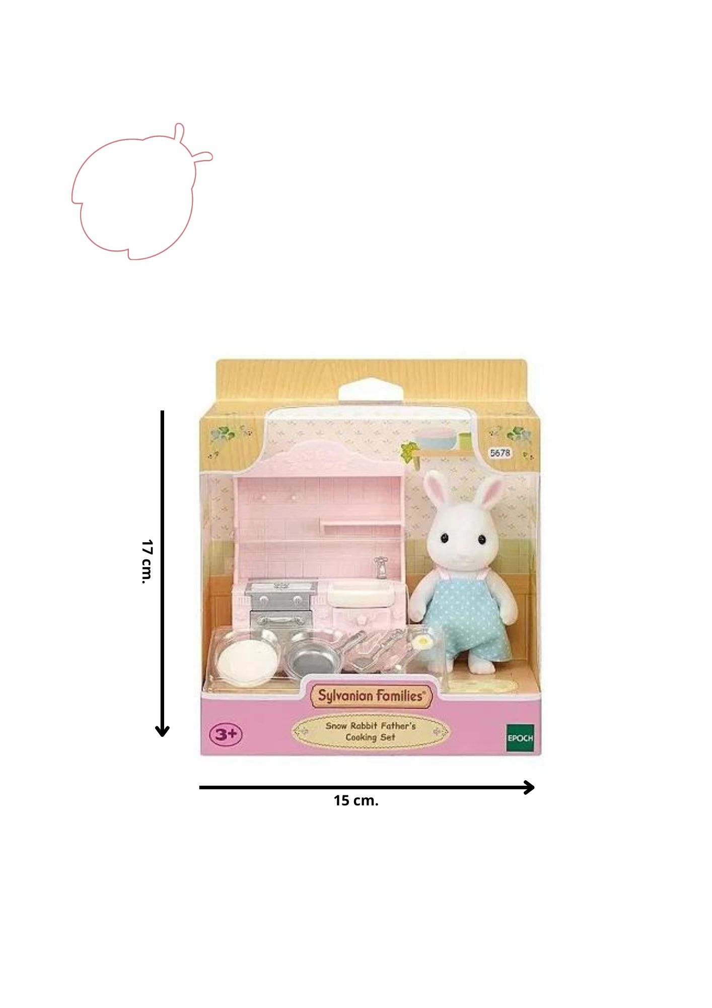 Comprar CONJUNTO COZINHA PAPAI COELHO NEVE BRINQUEDO SYLVANIAN