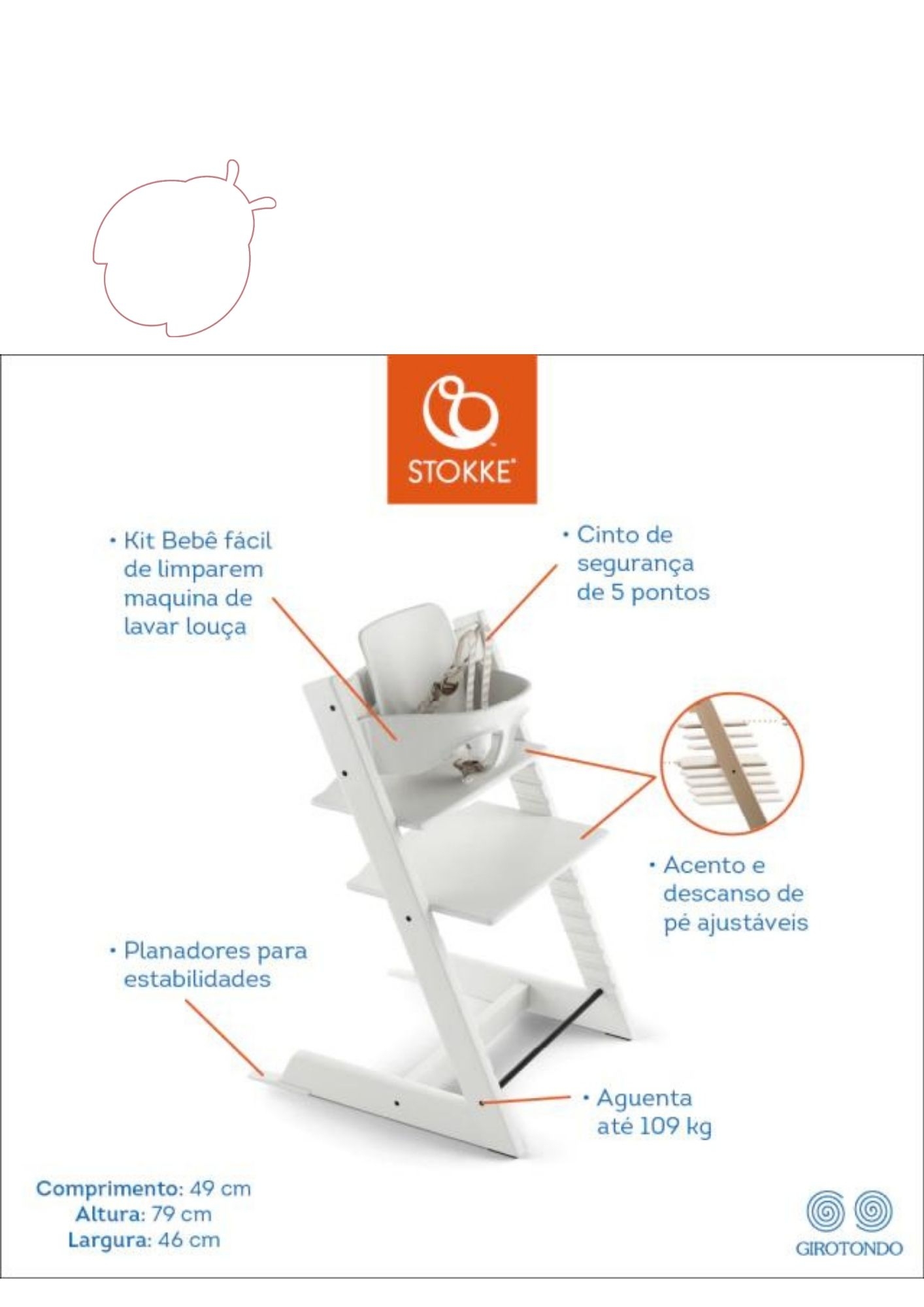 Comprar KIT CADEIRA DE ALIMENTAÇÃO TRIPP TRAPP - STOKKE