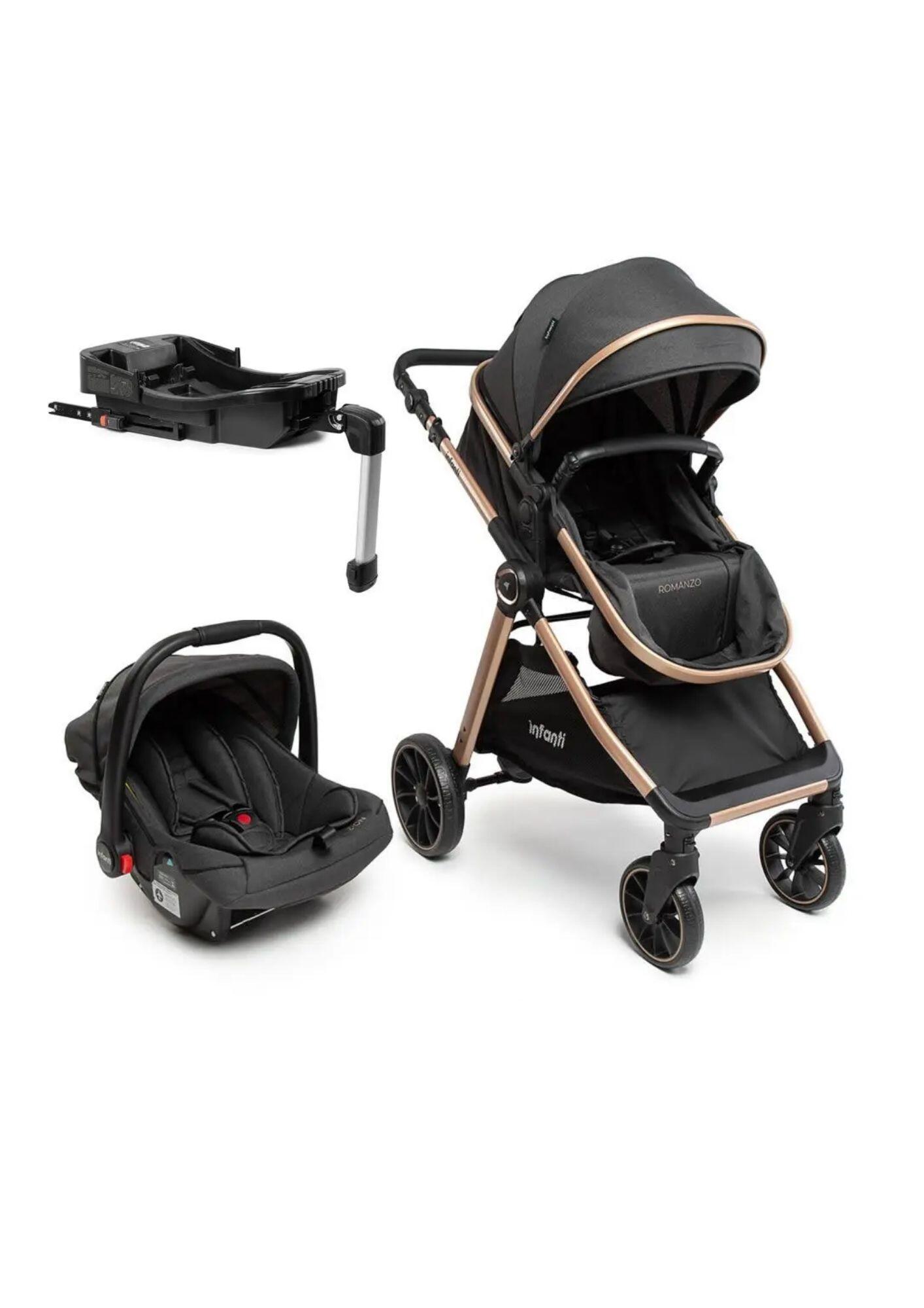 Comprar CARRINHO + BEBÊ CONFORTO E BASE TRAVEL SYSTEM ROMANZO