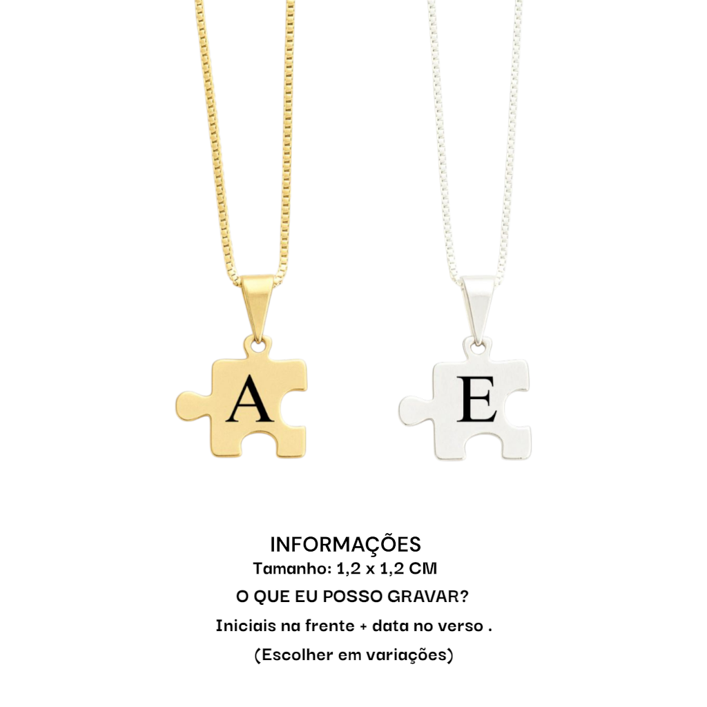 Comprar Kit de Colares Iniciais - MISTO - de R$58,89 a R$63,64