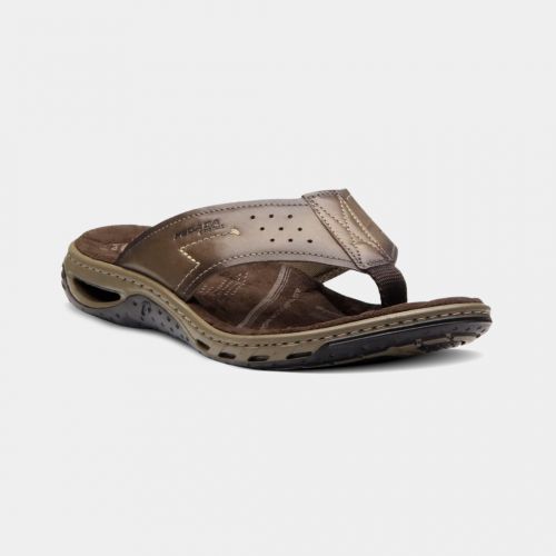 Chinelo Pegada Masculino Amortecedor Couro a partir de R$142,49