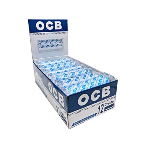 Bolador de fumo manual OCB CRISTAL 110mm - Display com 12 Unidades