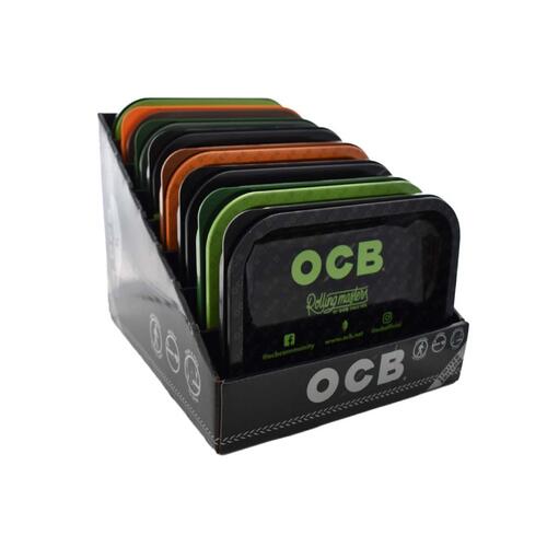 BANDEJA OCB METAL C/ TAMPA MINI - Display com 8 unidades
