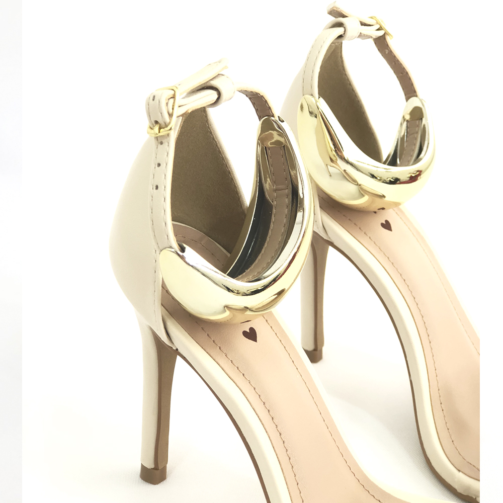 Sandalia Tornozeleira Gold Luxo Blair