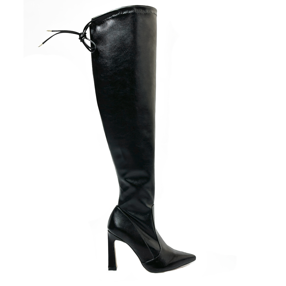Bico Fino Bota Feminina Over Knee Preta Via Marte Bota Feminina