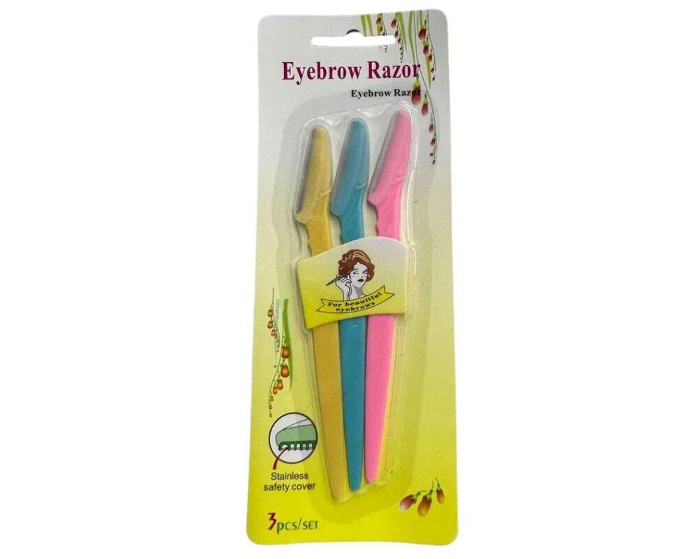 Compre 12 unidades do kit com 3 navalhas Eyebrow Razon. Perfeitas para ...