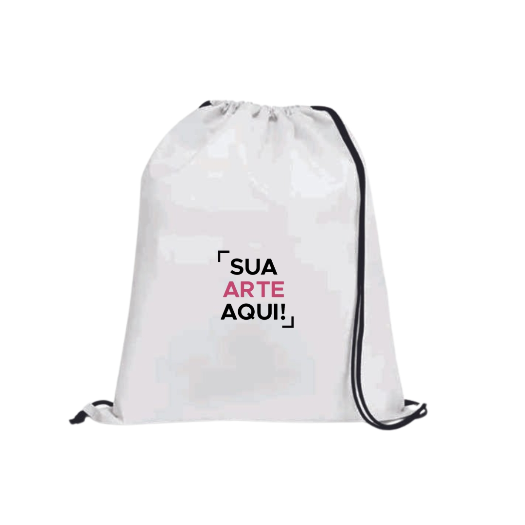 MOCHILA SACO PERSONALIZADA COM LOGO PARA EMPRESAS de R$363,94 a
