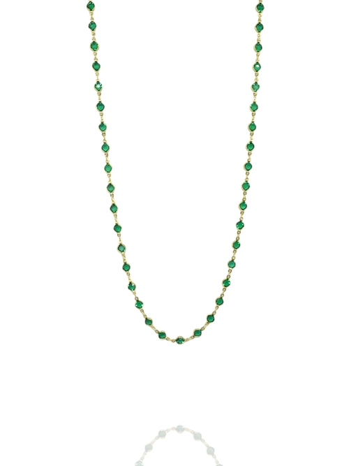 Comprar Colar Longo cristais Verde - a partir de R$189,05 - Elemento Sutil