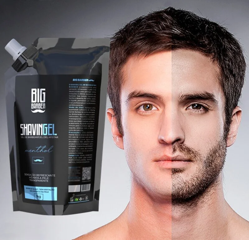 Comprar Refil Shaving Gel De Barbear Big Barber 1Kg Menthol - a