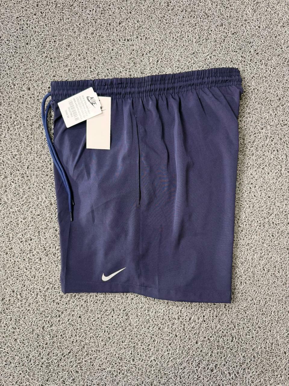 Comprar Short Duplo Compressão Nike C/Bolso Interno - Azul Marinho