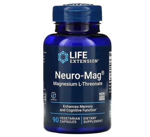 Neuro Mag - Magnsio L-Treonato (Magtein) - Life Extension - 90 Cpsulas