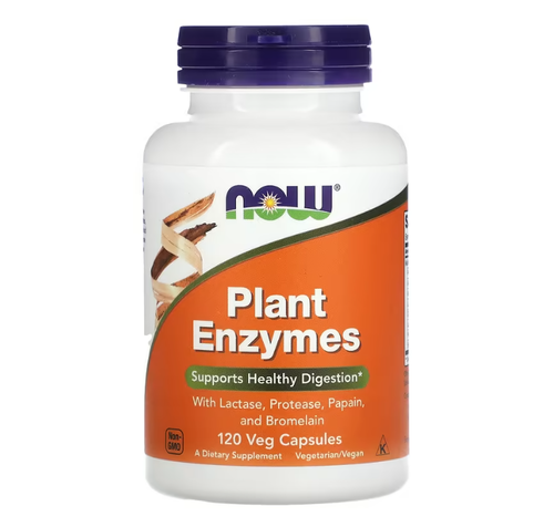 Plant Enzymes - Enzimas Vegetais - Now Foods - 120 Cpsulas