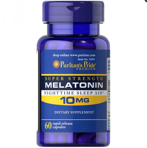 Melatonina 10 mg - Puritans Pride - 60 Caps de Liberao Rpida