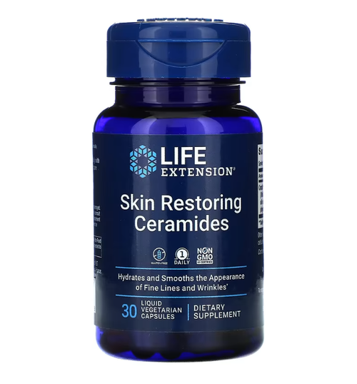 Skin Restore Ceramides - Life Extension - Sade da Pele - 30 Cpsulas