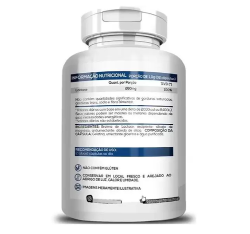 Enzima Lactase  290 mg- Bionutri - 120 Cpsulas